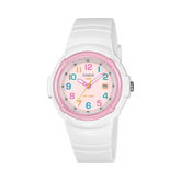 Casio Women's Analog Watch, Pink Dial With White Bio-based resin Band, LX-800H-7A1VDF | Kewalrams Bahrain