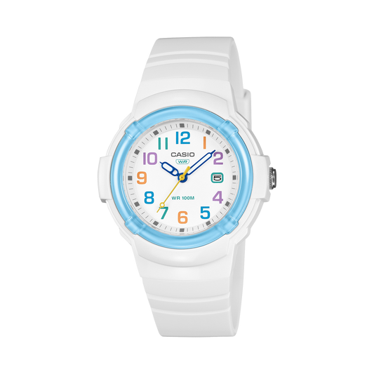Casio Women's Analog Watch White Dial with White Resin Band, LX-800H-7A2VDF product image