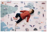 Milk It Baby Los Angeles Play Mat, City Tour Collection 100% TPU Foam Reversible Mat, MI-LOSANGELESPM