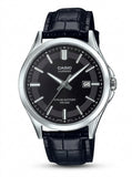 Casio, Men's Watch Analog, Black Dial Black Leather Band, MTS-100L-1AVDF product image