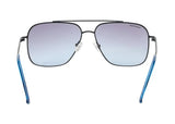 Fastrack Men's Square Sunglasses, Blue Lens, UV protected, M253BU2 - image 4