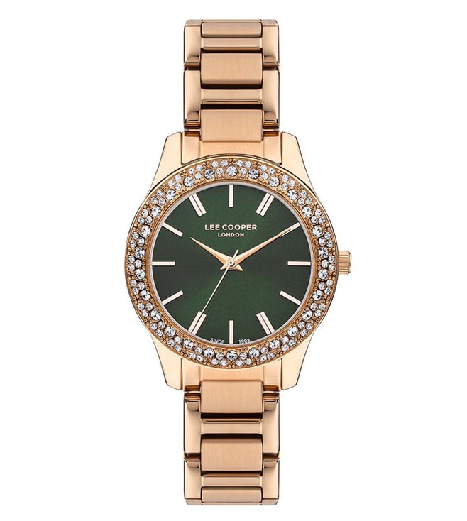 Lee Cooper LE-LC07869.470 green dial women watch