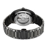Titan Stellar Starlight Analog with Concealed Automatic Men's Watch with Purple Dial and Dark Gun Stainless Steel Strap,10051QM01