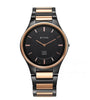 Titan Edge Ceramic Men's Watch Black Dial with Diamonds & Two-Toned Ceramic Band, 1696KC02