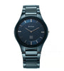 Titan Edge Ceramic Men's Watch Analog Atlantic Blue Dial with Blue Ceramic Band, 1696QC09