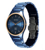 Titan Edge Ceramic Men's Watch Analog Blue Dial with Blue Ceramic Band, 1696KC05
