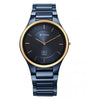 Titan Edge Ceramic Men's Watch Analog Blue Dial with Blue Ceramic Band, 1696KC05