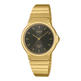 Casio MQ-24GA-1ADF Unisex Analog Watch Brown Dial with Gold Stainless Steel Band