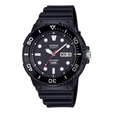 Casio Men's Watch Analog Black Dial with Black Resin Strap, MRW-230H-1E1VDF
