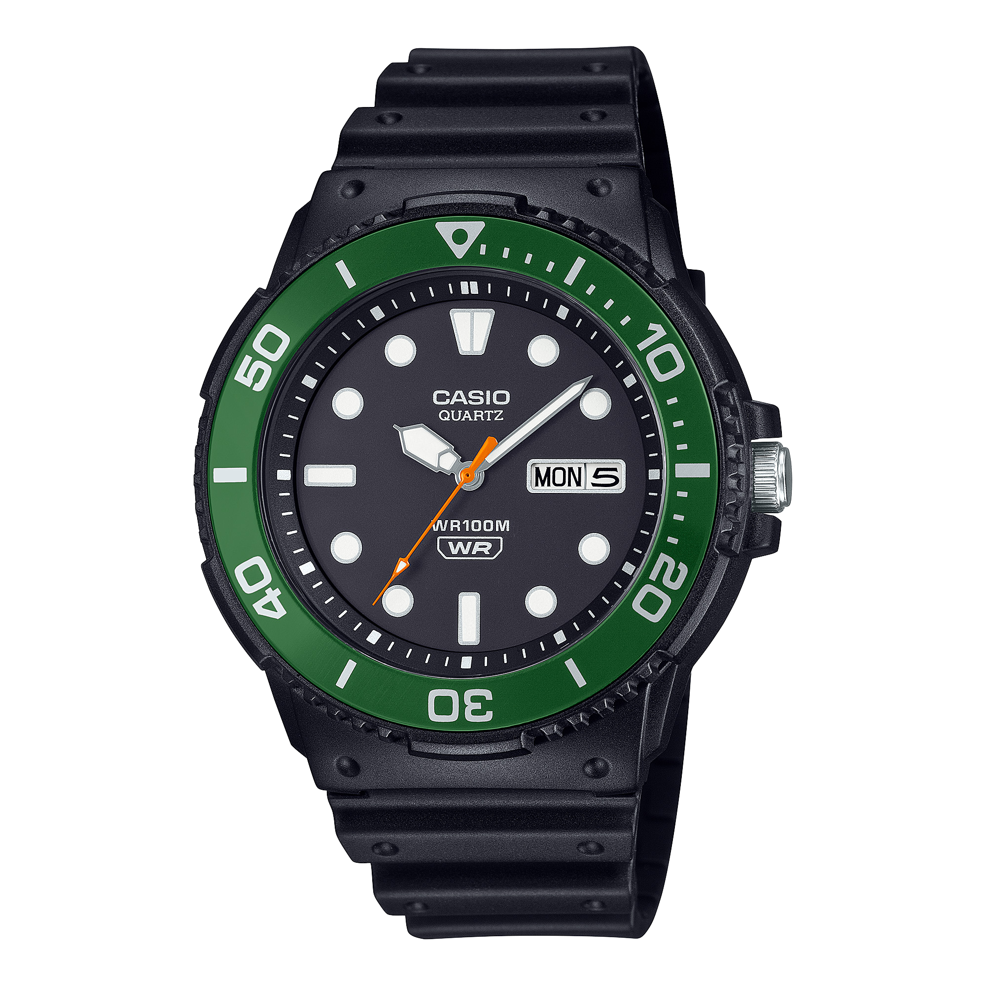 Casio Men's Watch Analog Black Dial with Black Resin Strap, MRW-230H-1E3VDF