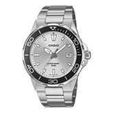 Casio Men's Watch Analog Silver Dial with Silver Stainless Steel Strap, MTD-145D-7AVDF