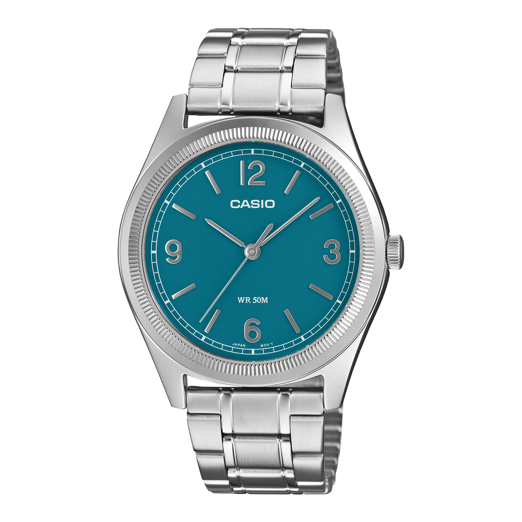 Casio Men's Analog Watch, Blue Dial With Stainless Steel Band, MTP-B210D-2A1VDF - product image