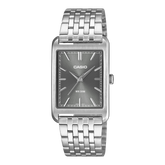 Casio Men's Analog Watch, Grey Dial With Silver Stainless Steel Band, MTP-B215D-8AVDF | Kewalrams Bahrain