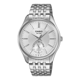 Casio Men's Analog Watch, White Dial With Silver Stainless Steel Band, MTP-B315D-7AVDF | Kewalrams Bahrain