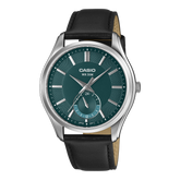 Casio Men's Analog Watch, Green Dial With Black Genuine Leather Band, MTP-B315L-3AVDF | Kewalrams Bahrain
