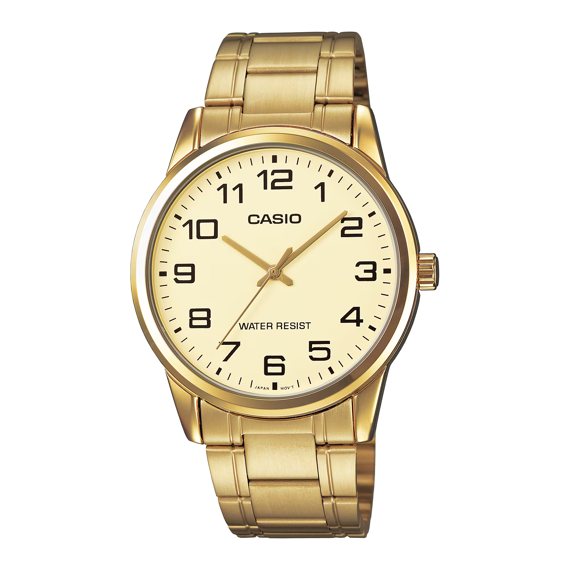 Casio Men's Watch Analog, Gold Dial Gold Stainless Steel Strap, MTP-V001G-9BUDF product image