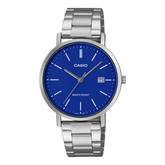 Casio Men's Analog Watch Blue Dial Steel Band, MTP-VT05D-2EDF