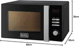 Black+Decker, 28L Combination Microwave Oven with Grill Black, MZ2800PG-B