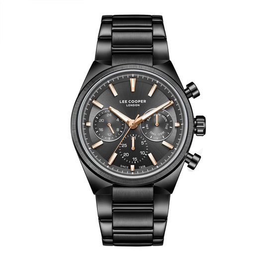 Lee Cooper, Men's, Analog Watch, Black Dial, with Stainless Steel Band, LE-LC08174.650
