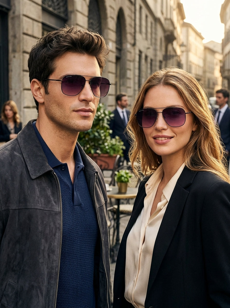 Fastrack Unisex Aviator Sunglasses, Brown Lens, UV protected, M253GY11 - image 10