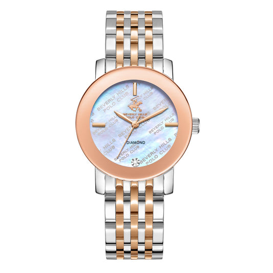 Beverly Hills Polo Club, Men's, Analog Watch, Silver Dial, with Stainless Steel Band, BH-BP3670C.520