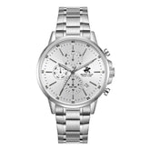 Beverly Hills Polo Club Men's Watch Analog Silver Dial with Silver Stainless Steel Band, BP3727X.330
