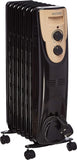 Black+Decker, 1500 Watts 7 Fin Oil Radiator, Black, OR070D