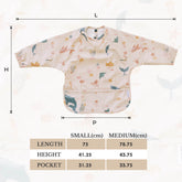 Milk It Baby Water Proof Sleeved Bib, Ocean Friends,MI-SBOF003