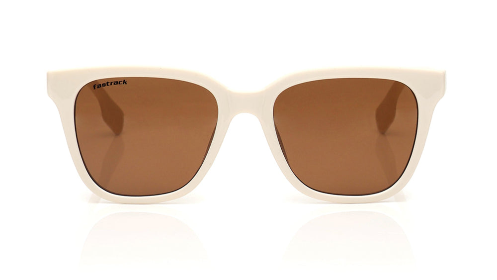 Fastrack Women's Sunglasses, Brown Lens, Polarised and UV protected, P528BR3V