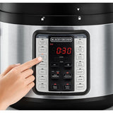 Black+Decker Electric Pressure Cooker 10L,Fast & Convenient Cooking PCP1010