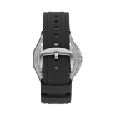Quantum Men's Chronograph Watch Black Dial Black Silicone Band, PWG1147.351