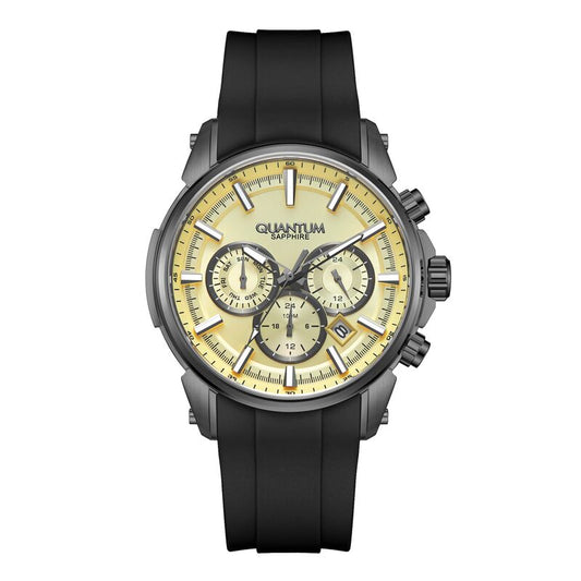 Quantum, Men's, Analog Watch, Black Dial, with Silicone Band, QU-PWG1220.071