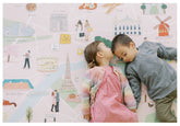 Milk It Baby Paris Play Mat, City Tour Collection 100% TPU Foam Reversible Mat, MI-PARISPM