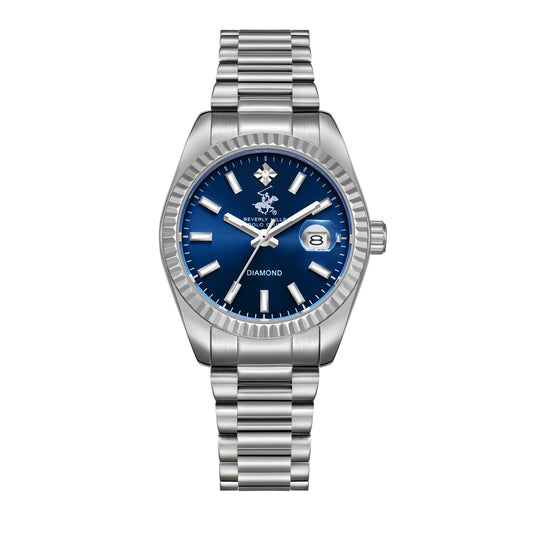Beverly Hills Polo Club, Men's, Analog Watch, Blue Dial, with Stainless Steel Band, BH-BP3650X.390