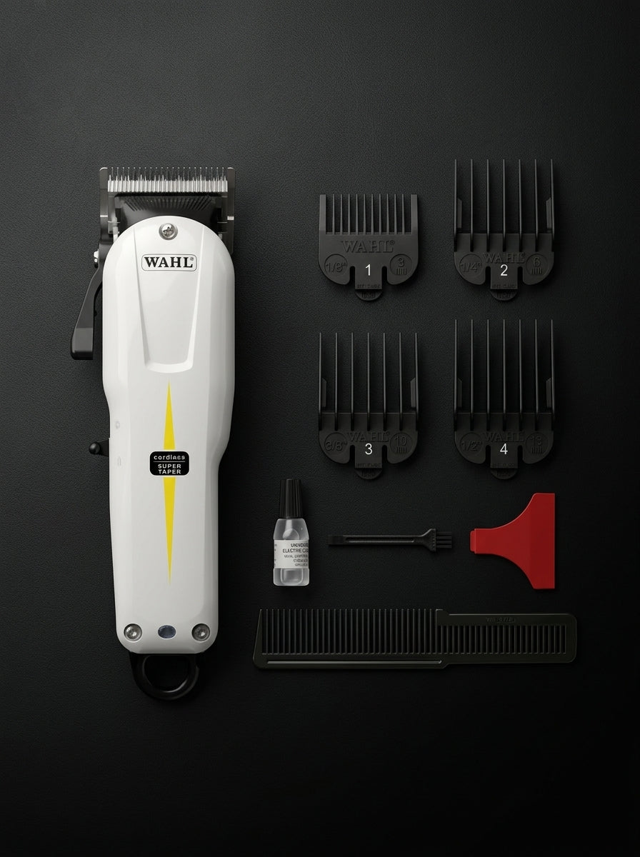 Wahl Super Taper White Cordless Prolithium Series Clipper, 08591-036 Wahl grooming product