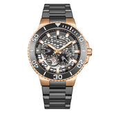 Beverly Hills Polo Club Men's Automatic Watch Analog Black Dial with Black Stainless Steel Band, BP3702X.860