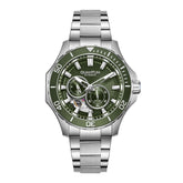 Quantum men analog watch, green dial with stainless steel band, model QU-QMG1188.370, Bahrain