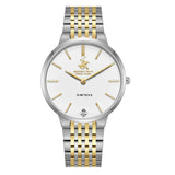 Beverly Hills Polo Club Slim Tech 5 Men's Watch Analog White Dial with Two-Toned Stainless Steel Band, BP3776X.230