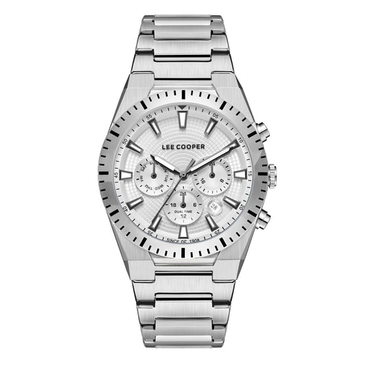 Lee Cooper, Men's, Analog Watch, Silver Dial, with Stainless Steel Band, LE-LC08100.330