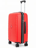 VIP Quad 65cm, 8 Wheel Hardcase Trolley ,Red, QUAD8W65RED