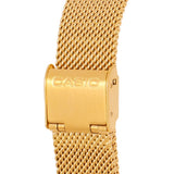 Casio Men's Watch Analog, Black Dial Gold Stainless Steel Strap, MQ-24MG-1EDF