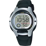 Casio, Women's Watch Digital, Silver Dial Black Leather Band, LW-200-1AVDF