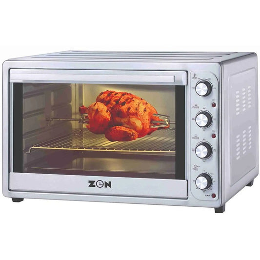 Zen 100 Litres Double Glass Toaster Oven with Rotisserie, ZE-ZTRO100SS