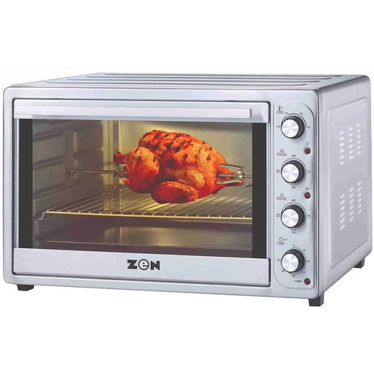 Zen 100 Litres Double Glass Toaster Oven with Rotisserie, ZE-ZTRO100SS