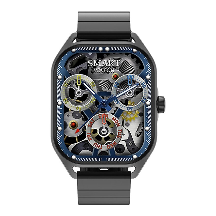 Slazenger Elysium Plus Unisex Smart Watch with Black Silicone Strap, SL.09.2446.5.01