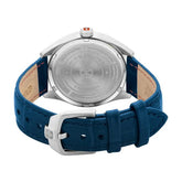 Swiss Military Hanowa Men's Analog Watch Blue Dial with Blue Leather Strap, SMWGB2200106