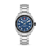 Swiss Military Hanowa Men's Analog Watch Blue Dial with Silver Stainless Steel Bracelet, SMWGH0006602