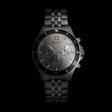 Swiss Military Hanowa Men's Chronograph Watch Silver Dial with Silver Stainless Steel Bracelet, SMWGI0007602