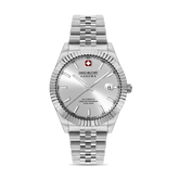 Swiss Military Hanowa Men's Automatic Watch Silver Dial with Silver Stainless Steel Bracelet, SMWGL0002104