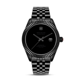 Swiss Military Hanowa Men's Automatic Watch Black Dial with Black Stainless Steel Bracelet, SMWGL0005530